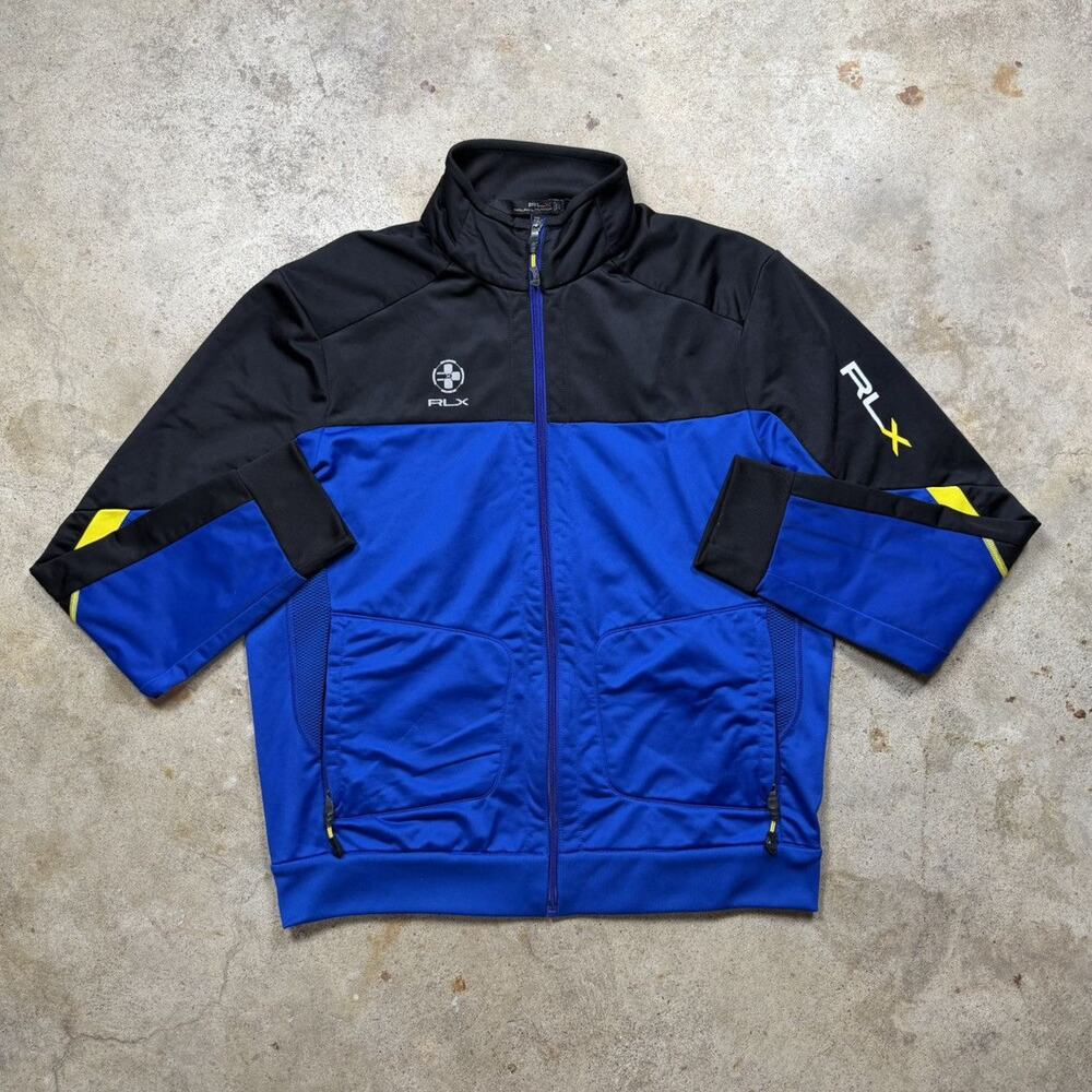 Ralph Lauren RLX Blue Full Zip Athletic Shell Size L